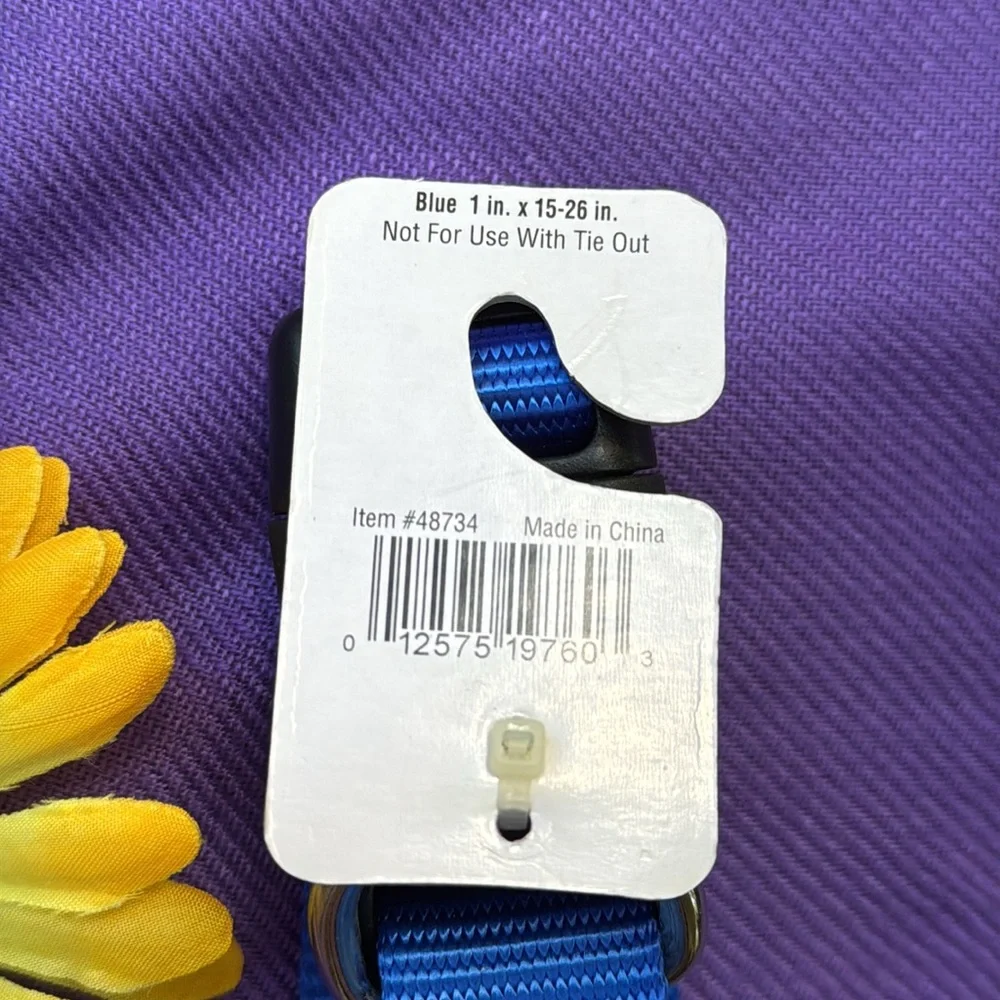 🐕 PetWear; BNWT! Cobalt Blue Lg. (Labrador, Boxer) Dog Leash; 1” x 15” x 26.”